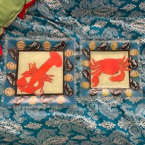 Crab lobster platter bundle set NWOT